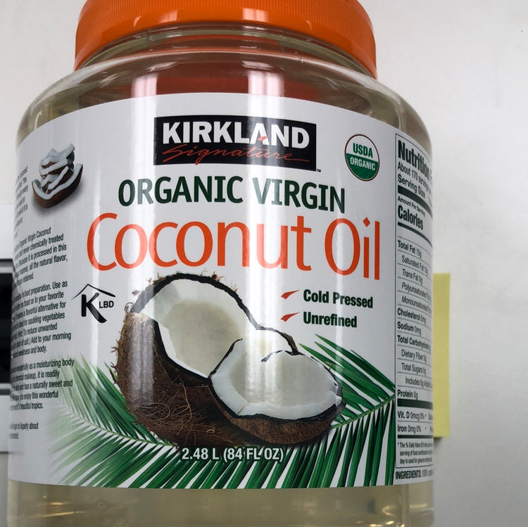 Organic Vrigin Coconut Oil Kirkland Signature